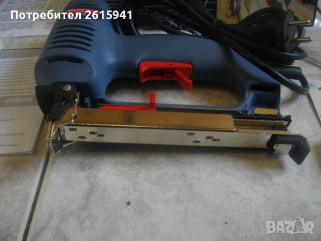 НОВ Ел.Такер Професионален ESCO 100-Скоби 8-20мм/Пирони 16-20мм-Пълен Комплект-Made in ITALY, снимка 13 - Други инструменти - 40706790