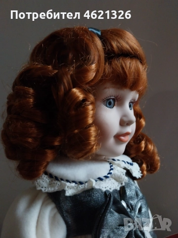 Винтидж порцеланова кукла на Х. Самюел Клер, колекционерска лимитирана серия като нова, снимка 3 - Декорация за дома - 52069202