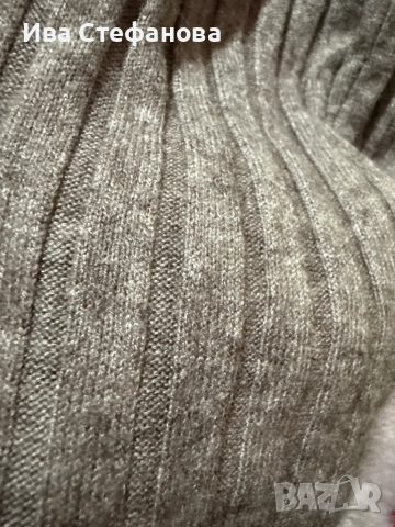 Елегантна сива миди midi дължна дълга рокля с цепка zara Zara Зара , снимка 4 - Рокли - 52806224