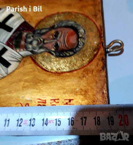 Икона "Свети Никола", Милена Чолакова, снимка 8 - Антикварни и старинни предмети - 39859841