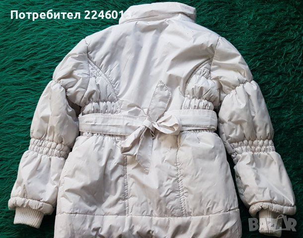 Бяло зимно яке -5/6г., снимка 2 - Детски якета и елеци - 38975621