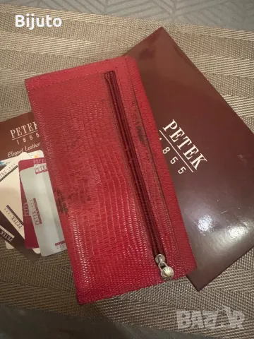 Протмоне PETEK червено, снимка 3 - Портфейли, портмонета - 48934526