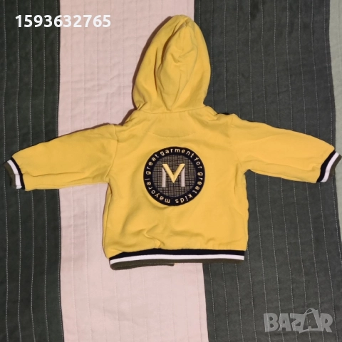 Бебешки суичър Mayoral за момче, снимка 2 - Жилетки и елечета за бебе - 52275075