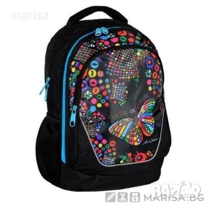 Ученическа раница 45 х 30 х 20, с пеперуда Код: BDA-367, снимка 1