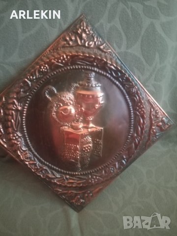 Ретро Руска Метална Картина Олимпиада Москва 1980, снимка 3 - Антикварни и старинни предмети - 35264895