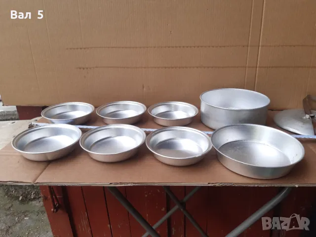 Стар туристически комплект за хранене СССР - съдове 9 броя, снимка 4 - Антикварни и старинни предмети - 50169855