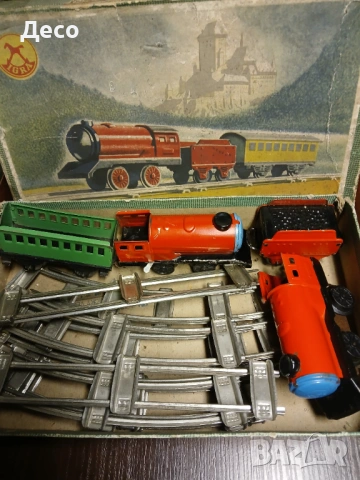 Стара тенекиена играчка влак IGRA., снимка 3 - Колекции - 54182306