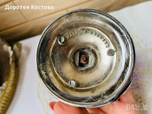 Красива посребрена захарница или бонбониера от Англия , снимка 11 - Антикварни и старинни предмети - 54229501