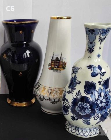 Средноголеми керамични вази от Ирландия, Германия и Нидерландия