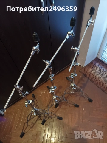 3 стойки за барабани и фус-машина, снимка 12 - Ударни инструменти - 53141144