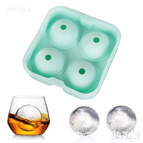 1822 Пластмасова форма за лед Топки Spherical Ice mold, снимка 2 - Форми - 30915380