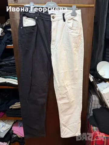 Дънки Bershka EUR42 (Черно и бяло)
