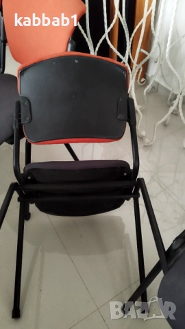 Стол - посетителски офис столове текстилна дамаска 4бр, снимка 3 - Столове - 53222554