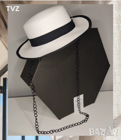 Летни шапки черна, бяла, розова, бежова , снимка 12 - Шапки - 50869633