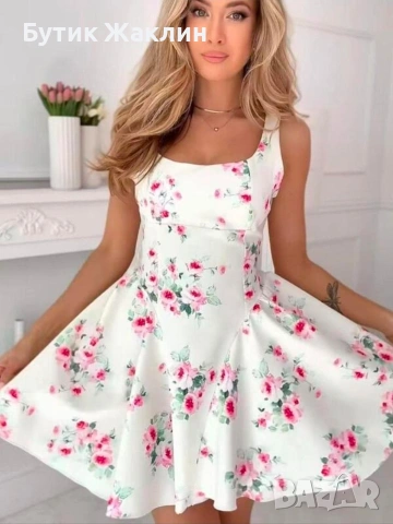 Дамски рокли с панделка , снимка 5 - Рокли - 54056319