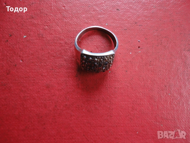 Невероятен сребърен пръстен с камъни , снимка 4 - Пръстени - 54079879