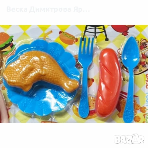 Детски комплект „Snack Time“ с кукла и играчки храна, снимка 5 - Други - 50860273