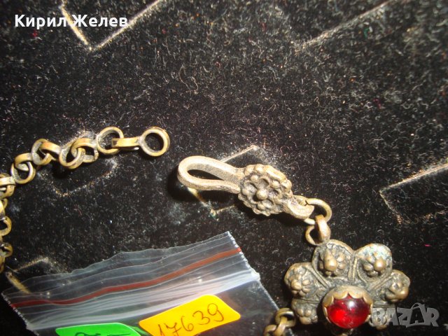 ВЪЗРОЖДЕНСКА БРОНЗОВА ФИЛИГРАННА ОРНАМЕНТИРАНА ОГЪРЛИЦА СТАРА МАЙСТОРСКА РЯДКА ИЗРАБОТКА ЕТНО 17639, снимка 6 - Антикварни и старинни предмети - 31358787