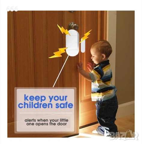 Аларма против кражба за врати, прозорци, търговски помещения, 130 db, weirsuky™, с дистанционно , снимка 6 - Друга електроника - 54107035