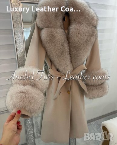 Луксозни дамски палта с естествен косъм, снимка 2 - Палта, манта - 38065701