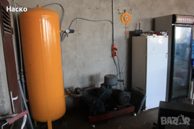 компресор 7.5 кW с бутилка 500 литра, снимка 5 - Други машини и части - 50504356