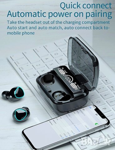 Луксозни, Безжични Блутут Слушалки, Bluetooth Слушалки, спортни слушалки за Android, iPhone, снимка 3 - Безжични слушалки - 31459158