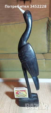 Дърворезба масив за ценители височина 34см , снимка 7 - Декорация за дома - 54165492