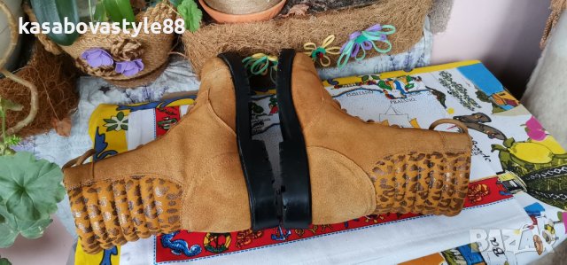 Ботуши Естествен велур 39н., снимка 4 - Дамски ботуши - 42911208