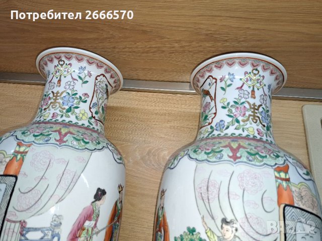 Китайска ваза Китайски порцелан , снимка 5 - Антикварни и старинни предмети - 38419229