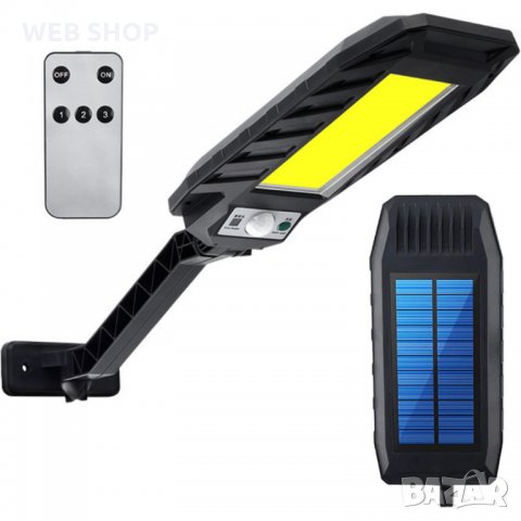Външна Соларна LED лампа 180W с Дистанционно, снимка 1 - Соларни лампи - 32205069