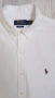 Нова бяла памучна мъжка риза  с дълъг ръкав POLO RALPH LAUREN р-р М - 175, снимка 9