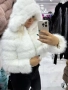 пухкаво палто с качулка , снимка 2