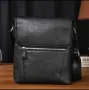 Премиум Луксозна, стилна мъжка бизнес чанта с презрамки /Черна естествена кожа!, снимка 12