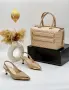 Chanel Елегантни Дамски Обувки С Нисък Ток (kitten heel) И Златисти Детайли Код SEM-485, снимка 2