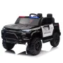 Двуместен акумулаторен джип POLICE 4X4 24V MP3 меки гуми,Кожена седалк, снимка 2