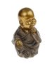 Декоративна фигура, на етнически монах, „Аз не говоря“, 16 см