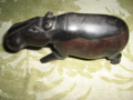 хипопотам от черно дърво, снимка 1 - Други ценни предмети - 36430060