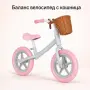 Детско баланс колело с кошница – леко, удобно и регулируемо, 2–4 години, розово!, снимка 1