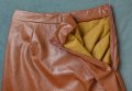 Shein S (EU 36) кафява кожена пола, снимка 4
