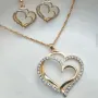 Комплект бижута - позлатено с 14к златно покритие - колие обеци гривна, снимка 5