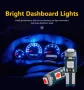 10 бр. малки габаритни крушки за арматурно табло T5 3SMD LED супер ярък 3030 LED вътрешно осветление, снимка 3