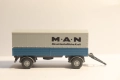 WIKING H0 1/87 МАН MAN РЕМАРКЕ КОЛИЧКА КАМИОН МОДЕЛ, снимка 2
