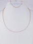 Комплект  от  златно колие + гривна БЯЛО ЗЛАТО 14К., снимка 3