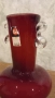 Ваза червено стъкло , снимка 5