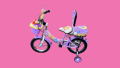 Детски велосипед 14 инча , циклама Максимално тегло 30кг.