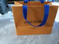 Бутикова подаръчна торба Louis Vuitton carrier shopping bag 22cm x18cm, снимка 7