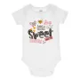 Боди памучно бяло с къс ръкав Sweet Little Princess S_1233533, снимка 1