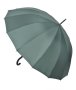 Чадър за дъжд бастун автоматичен тъмно зелен 93,5 см, снимка 3