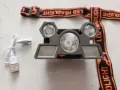 Мощен LED фенер, челник 5 LED светлини, акумулаторен фенер за глава, снимка 3
