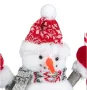 Коледна, Декоративна, Фигура, Снежен човек, Бял, 24 см, снимка 1